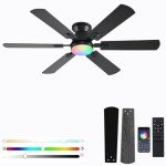 Smart RGB Ceiling Fan with Remote Control
