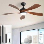 Sofucor 52" Smart Ceiling Fan with Lights & Remote