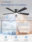 Smart 52-Inch Ceiling Fan with Dimmable Light