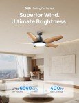 Dreo Smart Ceiling Fan with RGB Lighting