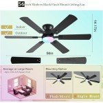 Smart RGB Ceiling Fan with Remote Control