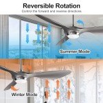 Reiga 52" Smart WiFi Ceiling Fan with Light