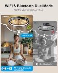 Smart Ceiling Fan Light with WiFi & Bluetooth