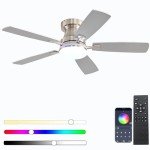 RGB Dimmable Ceiling Fan with Remote Control