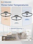 Remote-Controlled Ceiling Fan with Dimmable Lights