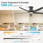 Smart 52-Inch Ceiling Fan with Lights and Alexa