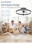 Remote-Controlled Ceiling Fan with Dimmable Lights