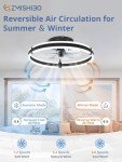 Remote-Controlled Ceiling Fan with Dimmable Lights