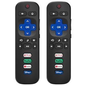 Replacement Remote for Roku TVs - Pack of 2