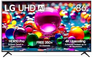 LG 86-Inch 4K Smart TV with AI Sound