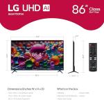 LG 86-Inch 4K Smart TV with AI Sound
