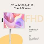 ApoloSign 32" Smart Portable TV with Wheels