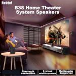 Compact Subwoofer for Home Theater with HDMI & Bluetooth