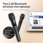 Karaoke Soundbar with Subwoofer and 2 Microphones