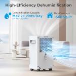 500 Sq. Ft. Smart Dehumidifier with Drain Hose