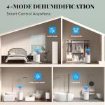 Pauvoern Smart 35 Pint Ultra Quiet Dehumidifier