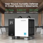 Waykar 70 Pint Smart Dehumidifier for Large Spaces