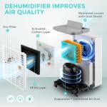 Smart 65 Pint Dehumidifier with WiFi Control