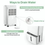 Waykar 2000 Sq. Ft Dehumidifier with Easy Drainage