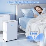 Smart Dehumidifier for Home, App-Controlled, 60 Pints
