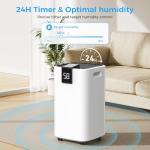 Smart 45 Pint Dehumidifier for Large Spaces
