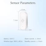 Smart Window Alarm Sensor with Vibration Alerts