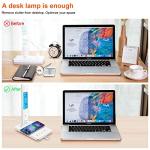 SNSOK Wireless Charging Desk Lamp with Clock