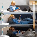 SNSOK Wireless Charging Desk Lamp with Clock