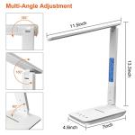 SNSOK Wireless Charging Desk Lamp with Clock