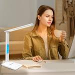 SNSOK Wireless Charging Desk Lamp with Clock