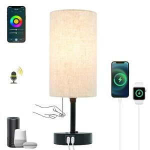 Smart Table Lamp with HomeKit, Alexa, & USB Ports