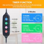 Smart Grow Light with Timer for Indoor Plants