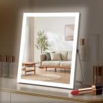 Lighted Makeup Mirror with 3 Colors & Rotation