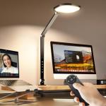 Dimmable LED Desk Lamp with Clamp and Color Modes