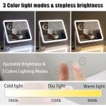 HIEEY Lighted Vanity Mirror with 5X Magnification