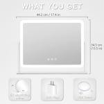HIEEY Lighted Vanity Mirror with 5X Magnification