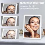Lighted Makeup Mirror with 3 Colors & Rotation