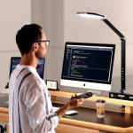 Dimmable LED Desk Lamp with Clamp and Color Modes