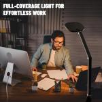 Dimmable LED Desk Lamp with Clamp and Color Modes