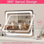 ROLOVE Lighted Vanity Mirror with Dimmable LEDs
