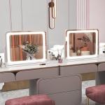 ROLOVE Lighted Vanity Mirror with Dimmable LEDs