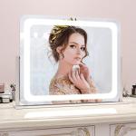 ROLOVE Lighted Vanity Mirror with Dimmable LEDs