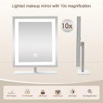 Beelux LED Makeup Mirror with 10X Magnification