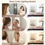 Beelux LED Makeup Mirror with 10X Magnification