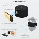 Smart LED Wall Sconces - Dimmable, RGB, Rechargeable