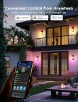 Govee Smart RGBIC Outdoor Wall Lights - 2 Pack
