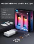 Govee Smart RGBIC Outdoor Wall Lights - 2 Pack