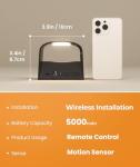 Motion Sensor Wall Lamps with Remote - 4 Pack