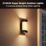 Smart LED Outdoor Wall Lights with Wi-Fi Control