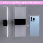 BOSITE RGB Wall Sconces - 16 Million Colors